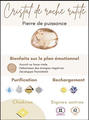 CRISTAL DE ROCHE RUTILE