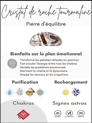 CRISTAL DE ROCHE TOURMALINE