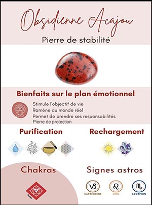 OBSIDIENNE ACAJOU