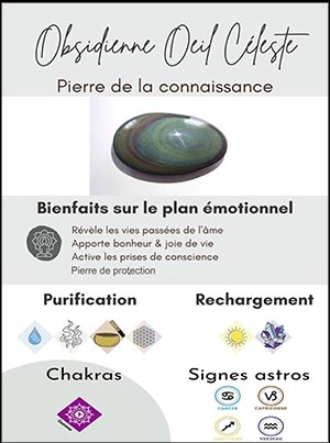 OBSIDIENNE OEIL CELESTE